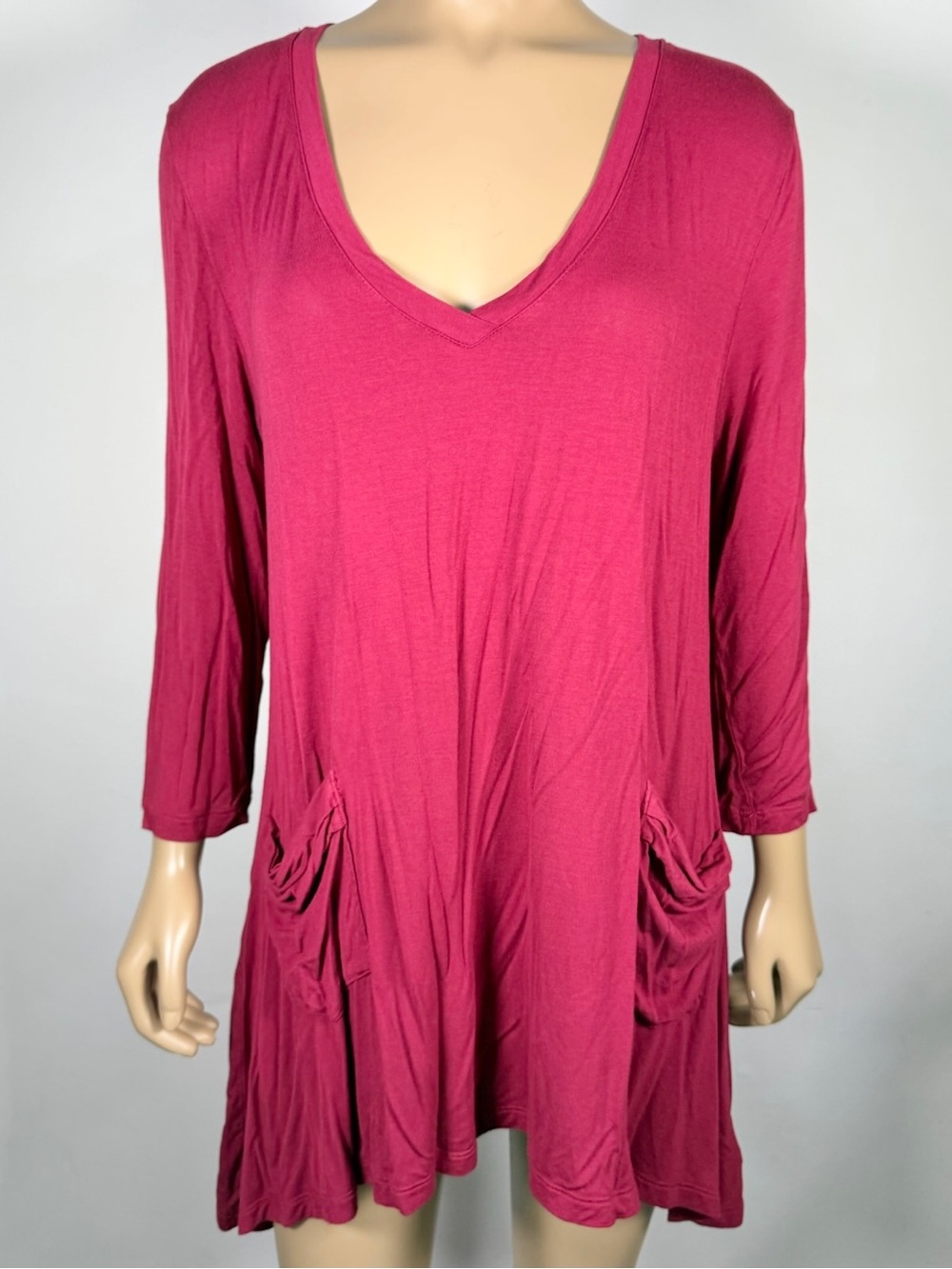 Logo by Lori Goldstein Women’s Size Large Rayon Spandex Blend Tunic Top